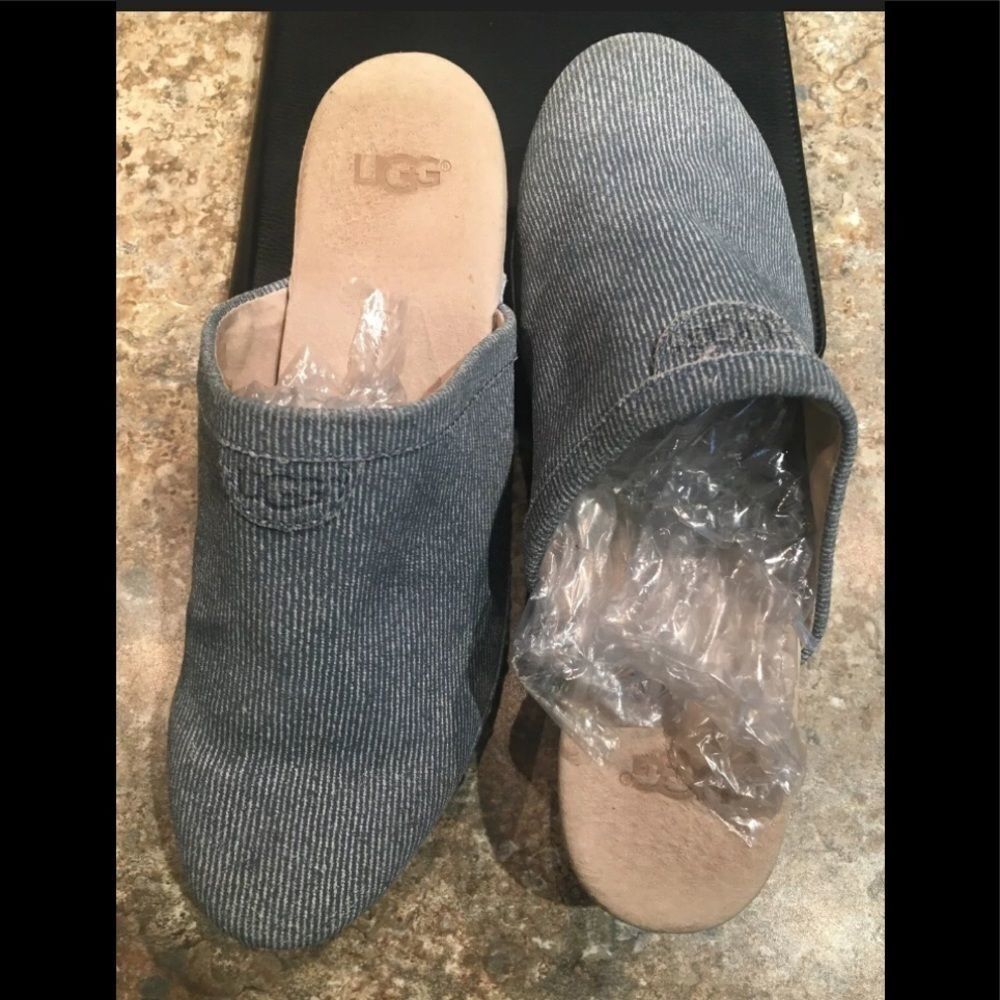 UGG Australia Shoes Blue Jean Style Clogs Size 4 - Picture 12 of 13